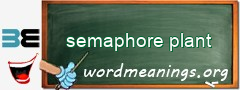 WordMeaning blackboard for semaphore plant